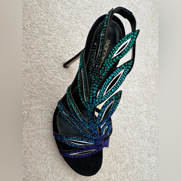 Sergio Rossi Floral embellished Sandals - Picture 8 of 9